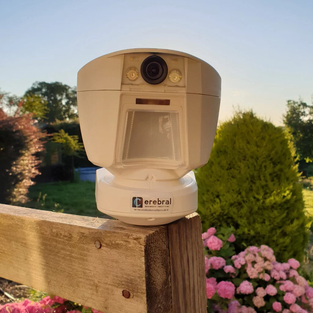 Battery operated CCTV camera. Cerebral Security Solutions. Security Guarding, Door Supervisors, Hotel Security, Keyholding, Mobile Security, Vacant Property Security, Farm Security, Education Security. Bristol, Somerset.