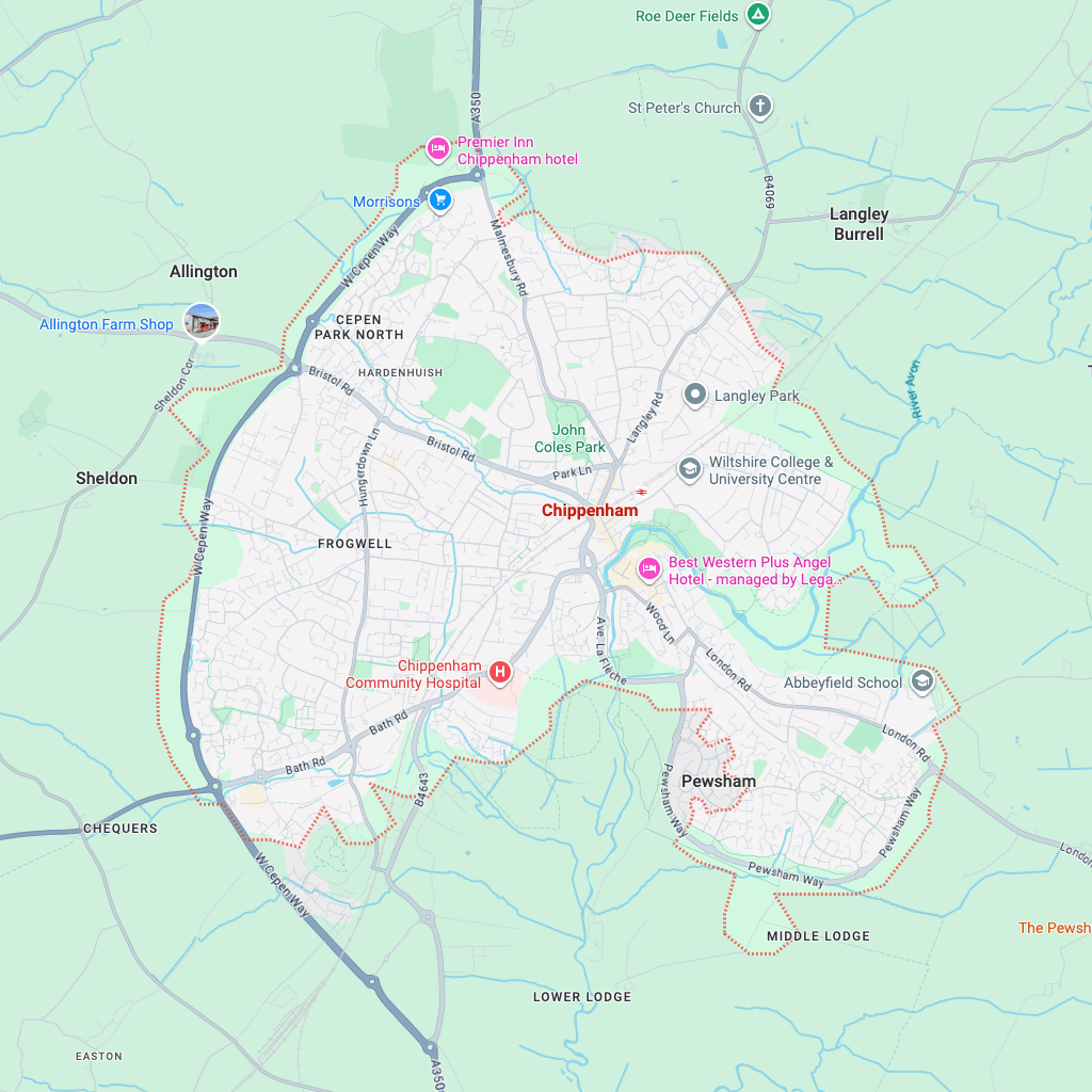 Map of Chippenham