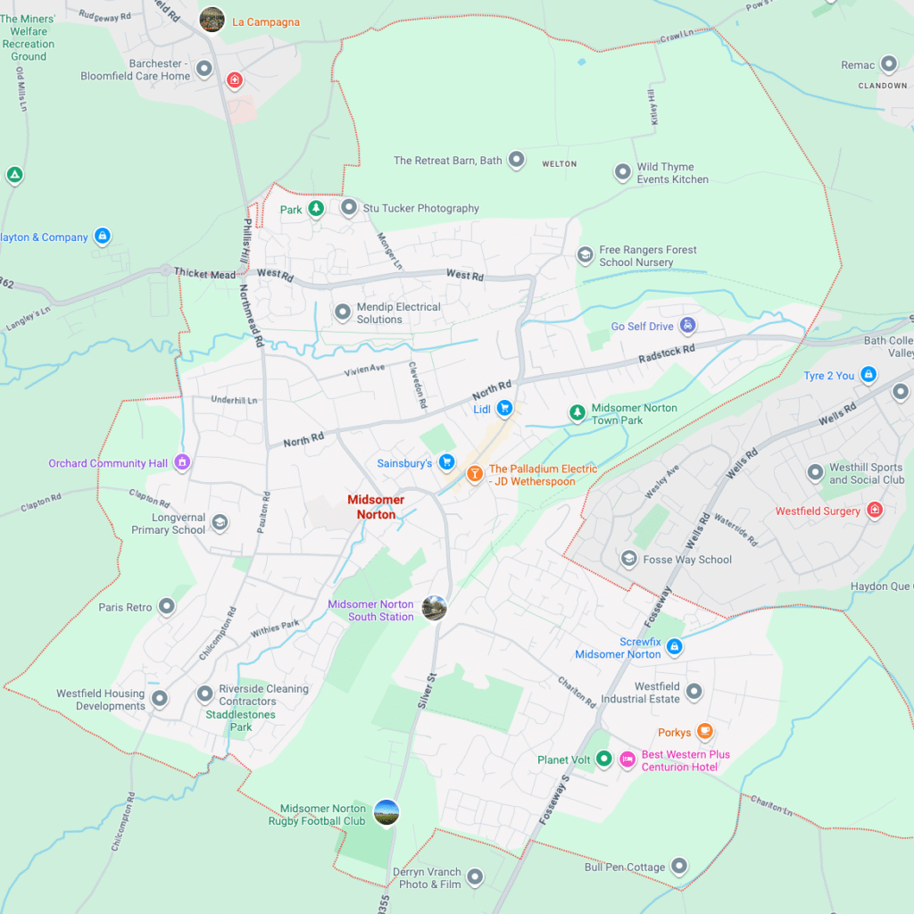 Map of Midsomer Norton